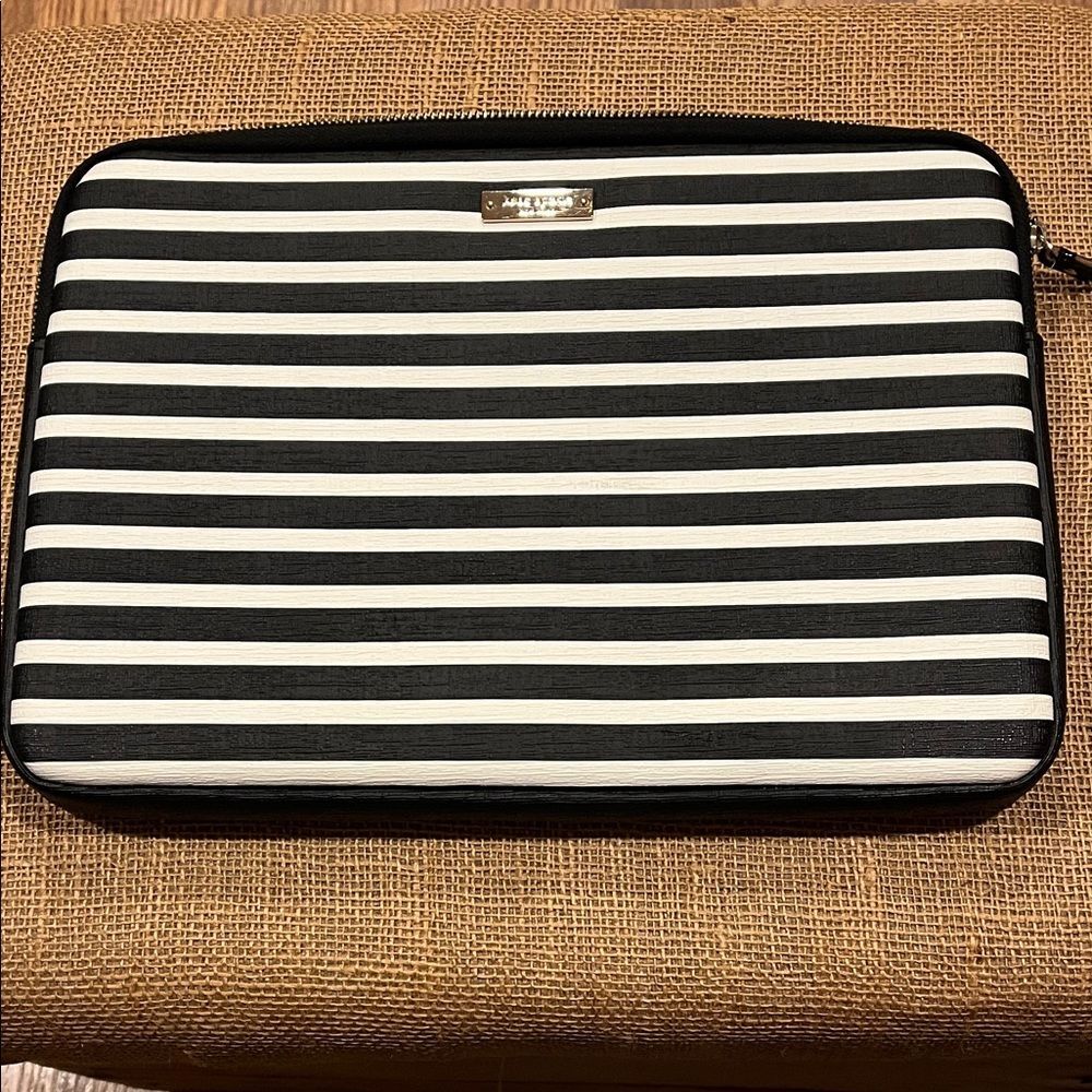 Kate Spade Black and White Striped Case